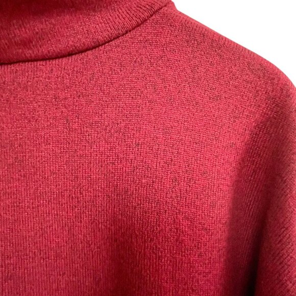 Uniqlo Sweater Dress Cranberry Knit Long Sleeve Turtleneck Midi Women's Size XS - Picture 8 of 15
